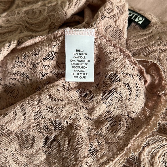 Apt. 9 Lace Top and Cami. Mauve or Rose Colored. Size Medium. - Picture 8 of 11